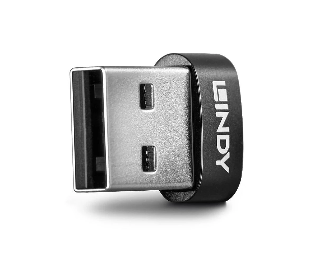 Lindy cable gender changer USB Type-A USB Type-C Black