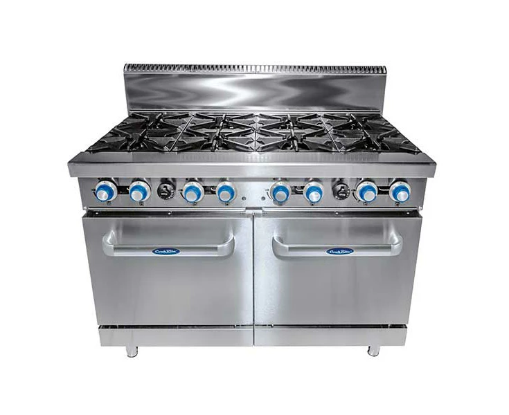 8 Burner With Oven W1219 X D790 X H1165 Cookrite Ato 8b F Ng