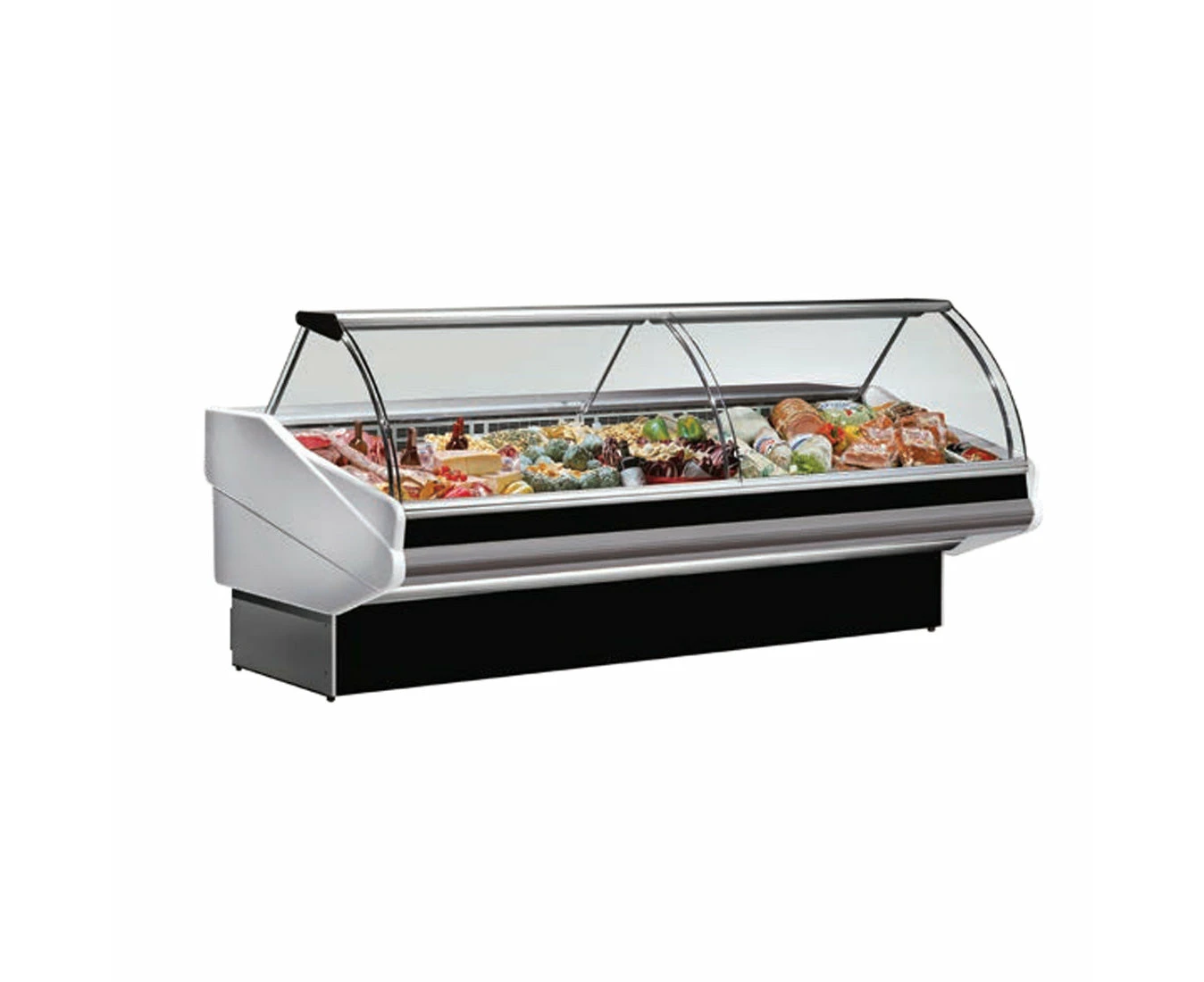 Tecnodom Curved Front Glass Deli Display 2020x1140x1260 Pan2000