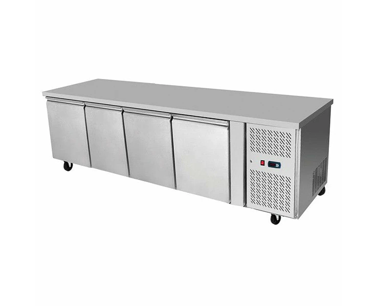 Underbench Four Door Cooling Fridge Table 2230 Mm Epf3442