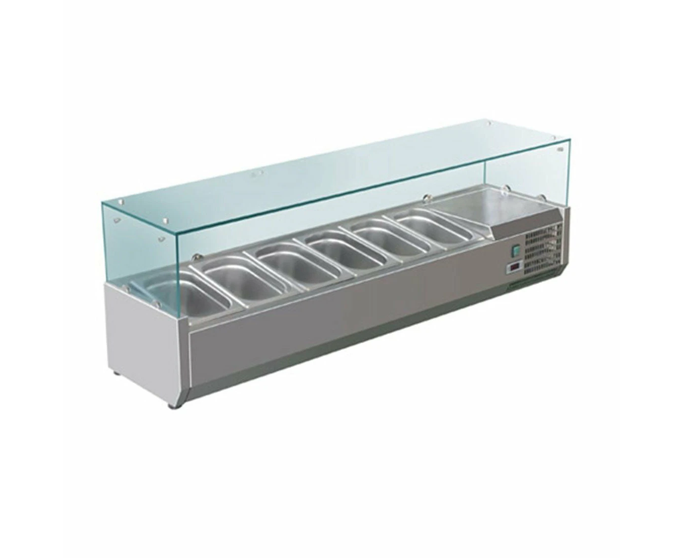 Fed X Flat Glass Salad Bench Xvrx1500/380