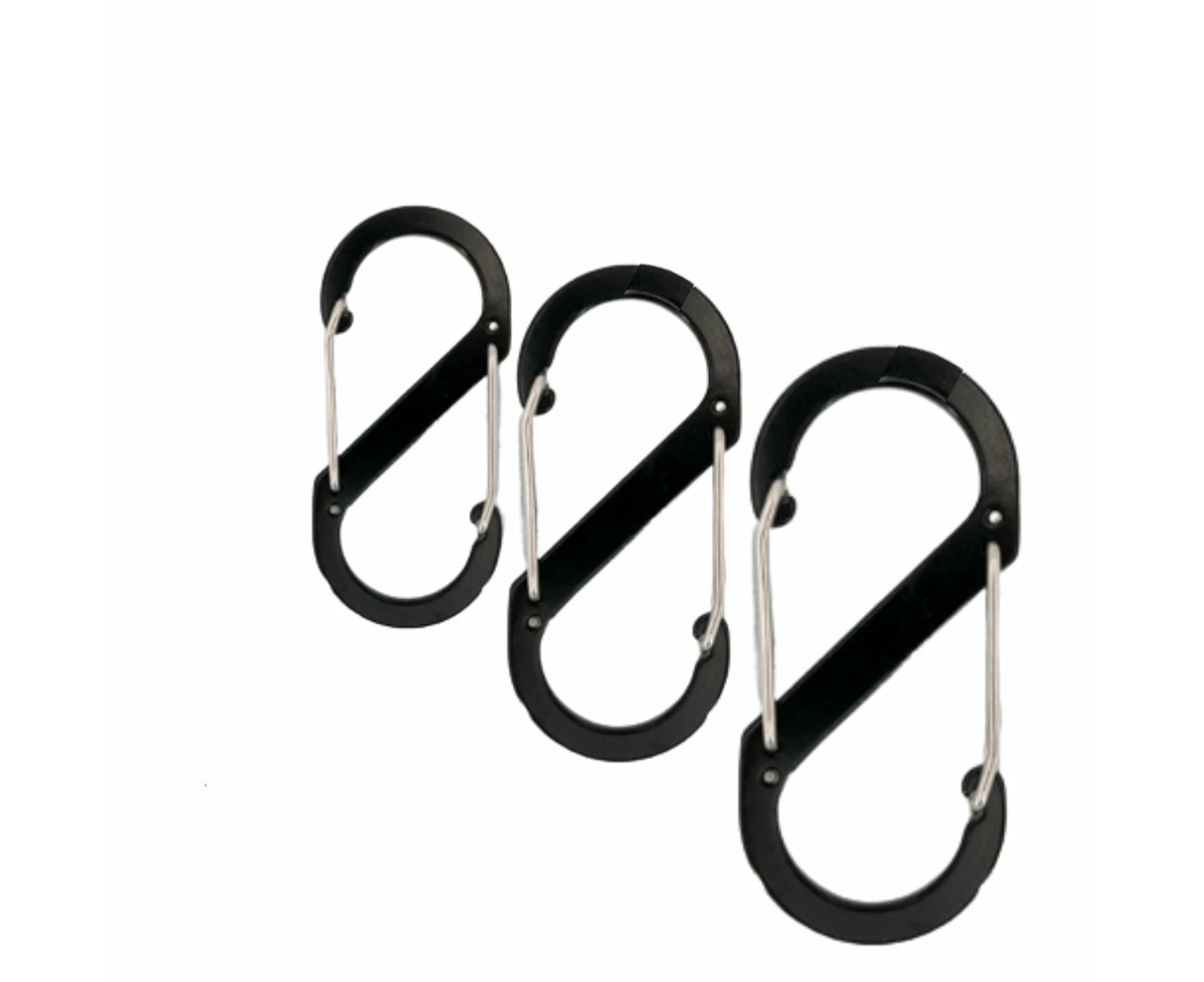 3pcs Dual S-Biner Carabiner Hooks Heavy Duty