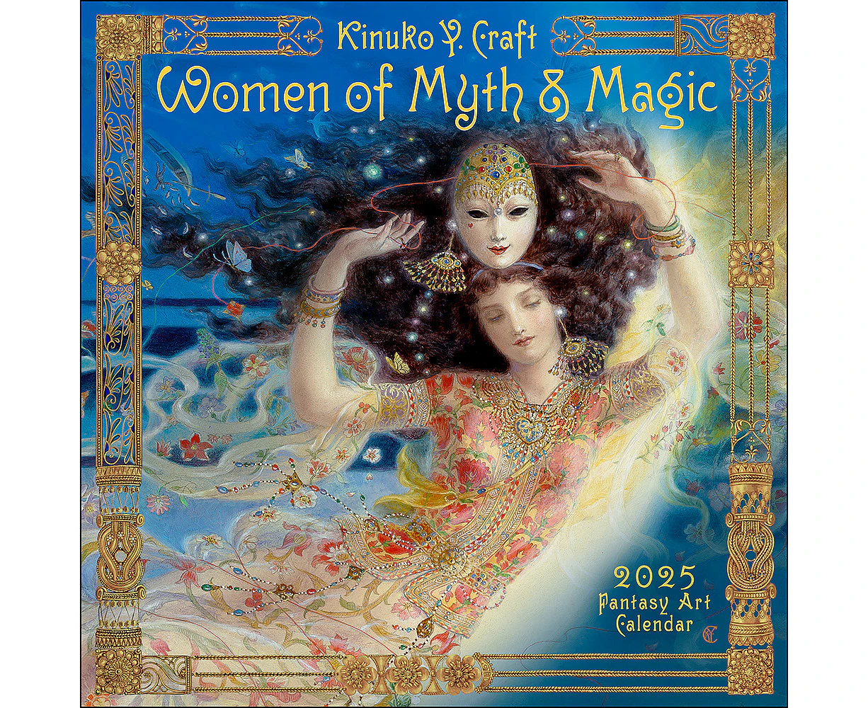 2025 Calendar Women of Myth & Magic by Kinuko Craft Square Wall Andrews McMeel AM92890