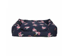 Pawz Dog Calming Bed Washable Removable Cover Double-Sided Navy M L XL 2XL 3XL