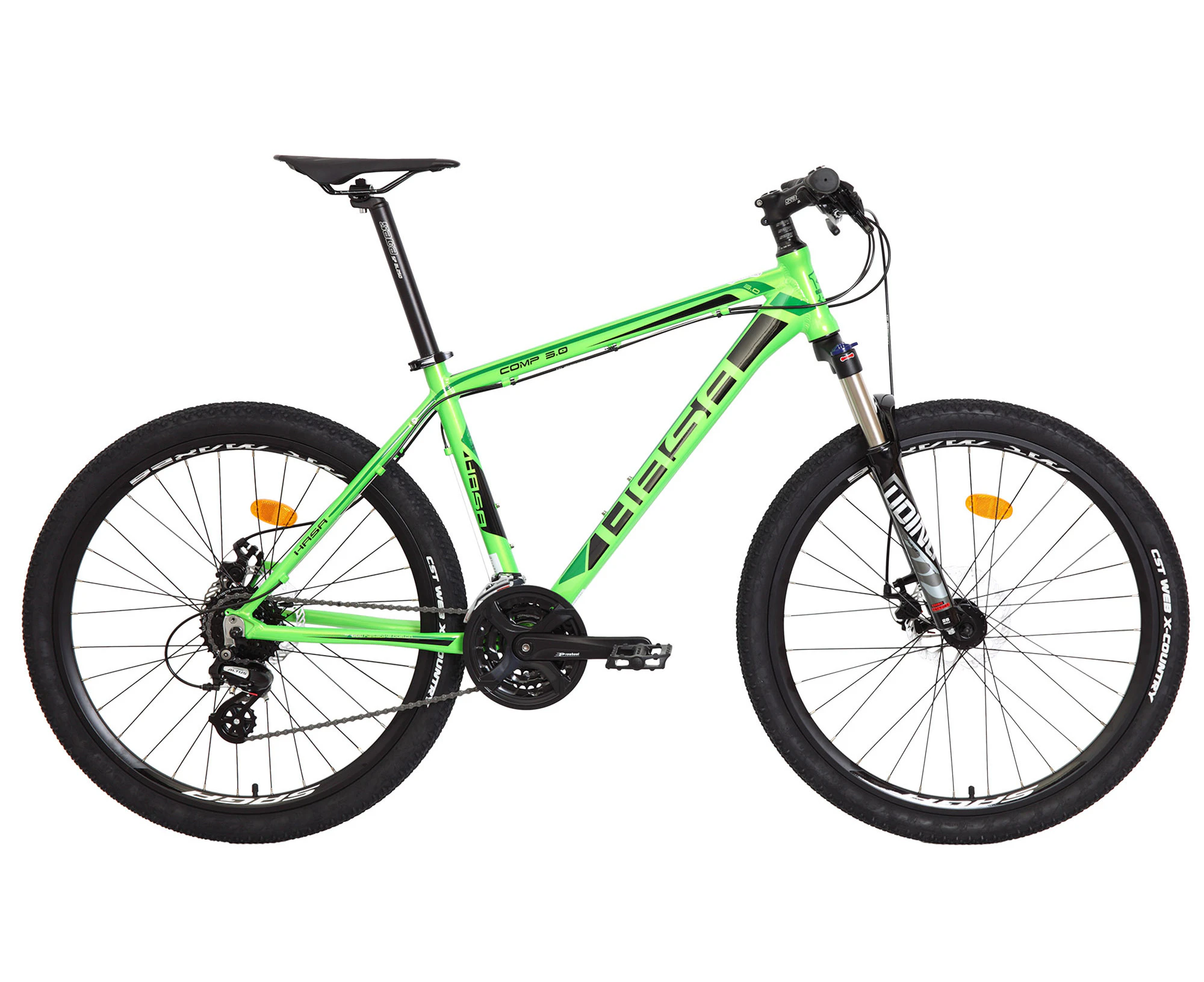 HASA COMP 3.0D Pro Shimano 24 Speed Mountain Bike 26" - Frame Size 17.5" Green