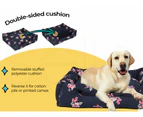 Pawz Dog Calming Bed Washable Removable Cover Double-Sided Navy M L XL 2XL 3XL