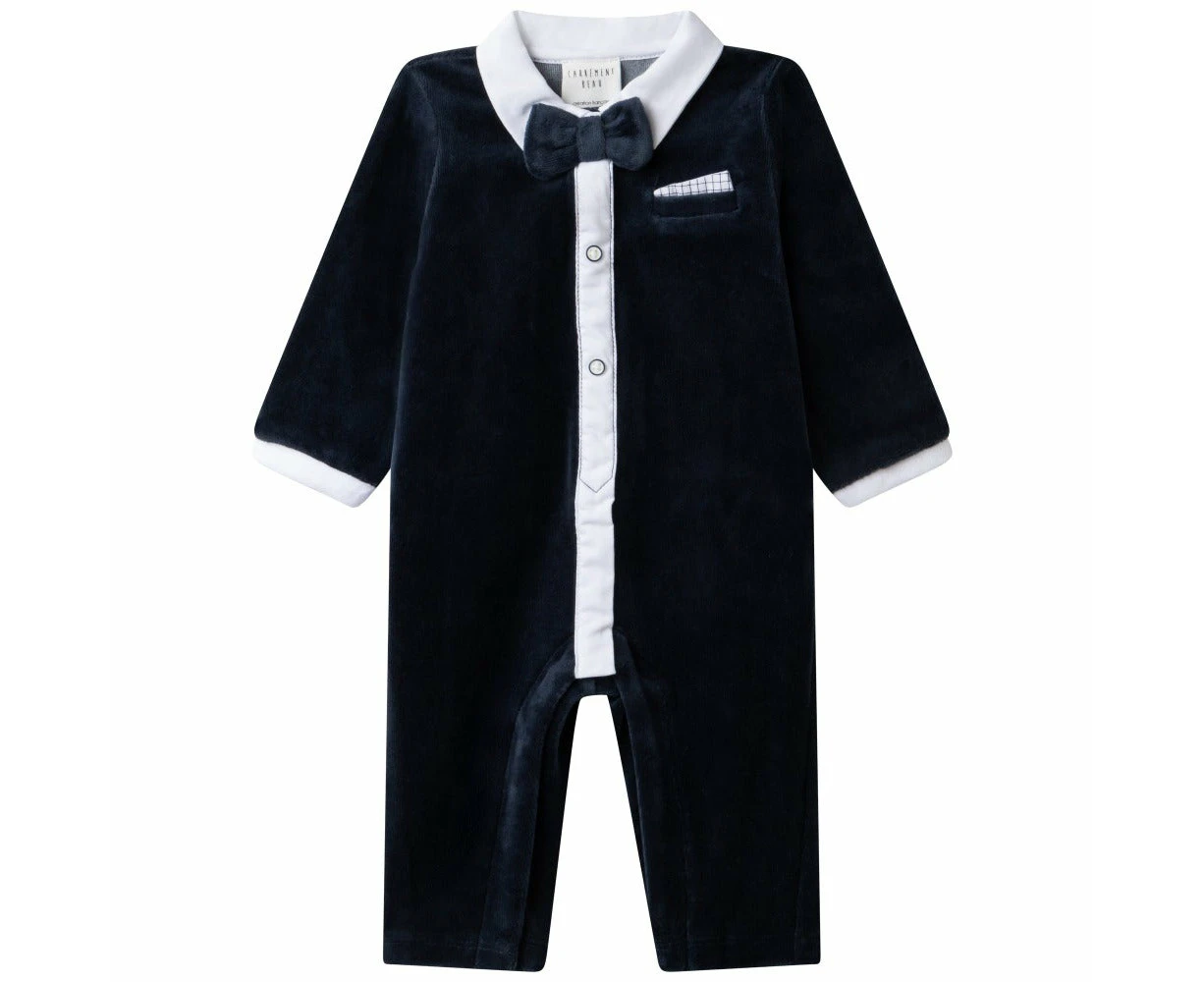 Carrement Beau Navy Velour All In One