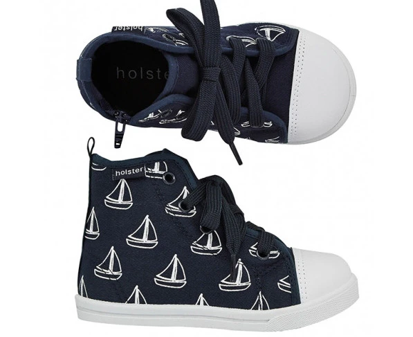 Holster Kids - Ahoy Navy High Top Shoe