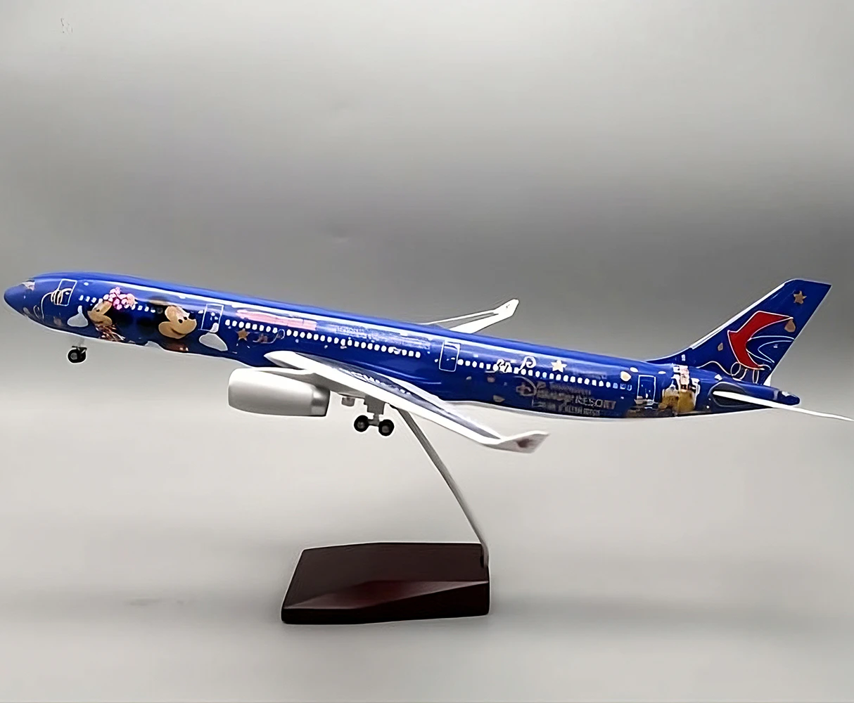 Airbus A330 China Eastern Airlines Disney livery Diecast Model Air Plane Cabin Lights Wheels airline airplane collectable airways planes aircraft models