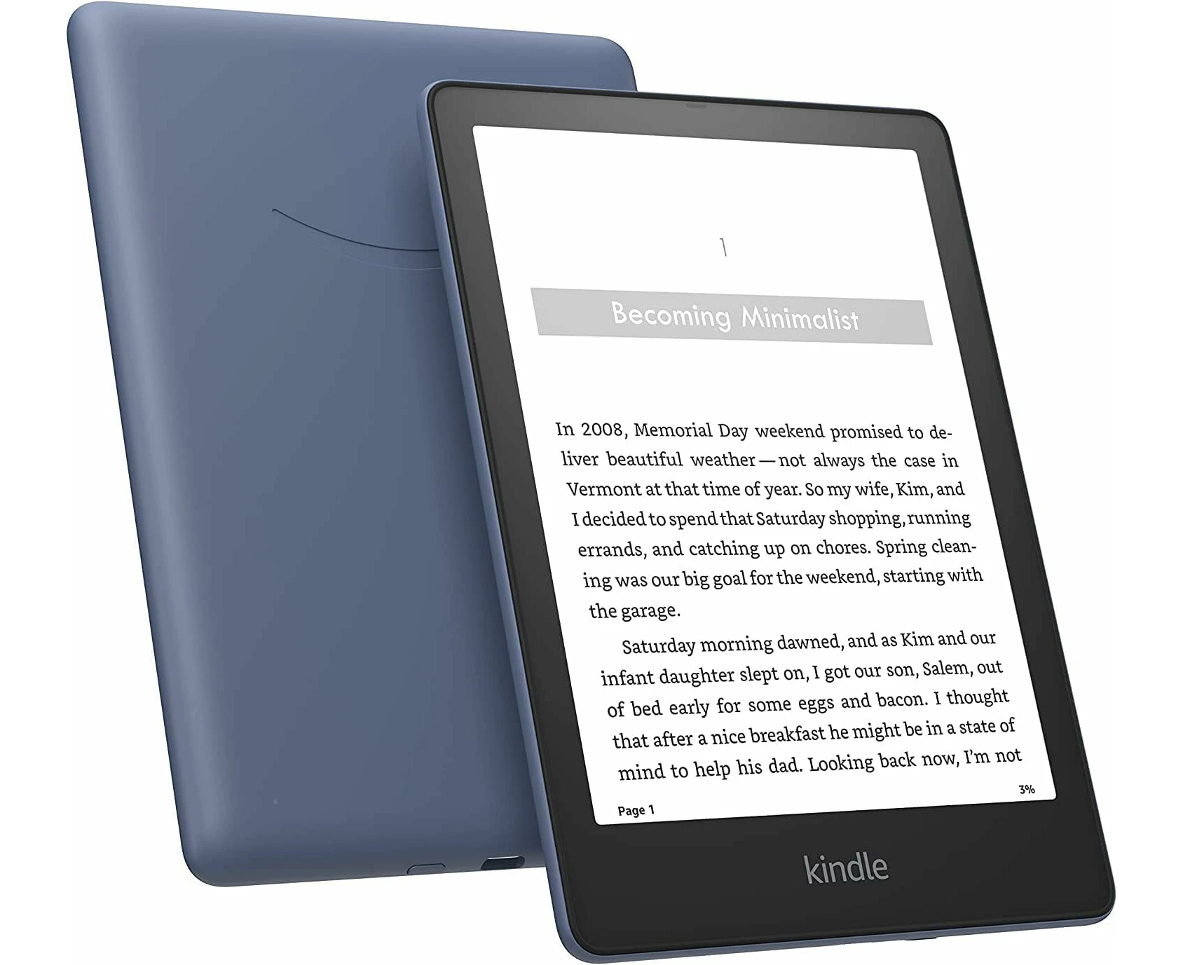 Amazon Kindle Paperwhite 11th Generation 2021 6.8" 32GB Ebook Reader Tablet Blue