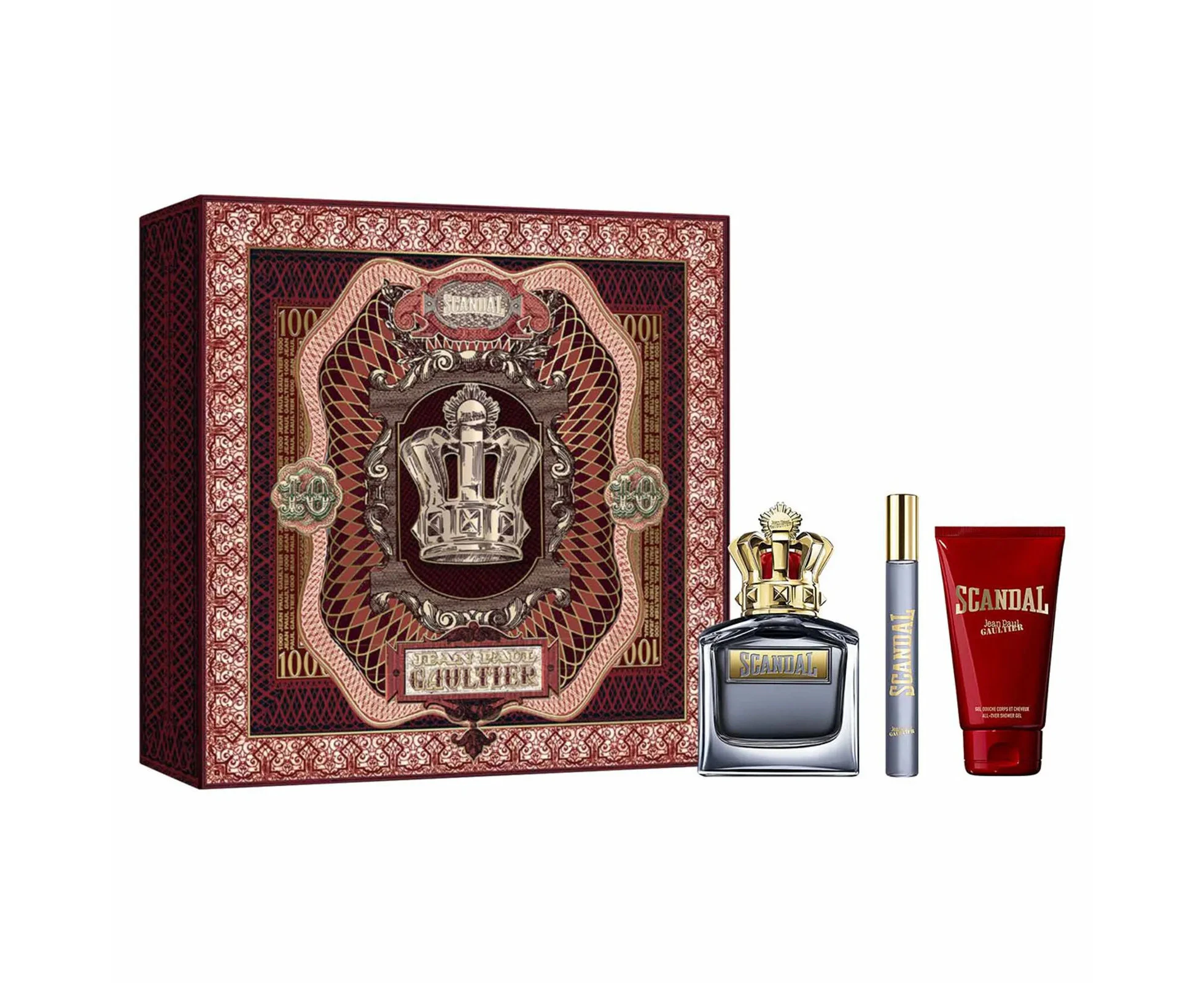 Jean Paul Gaultier Scandal For Men EDT 100ml 3 Piece Gift Set