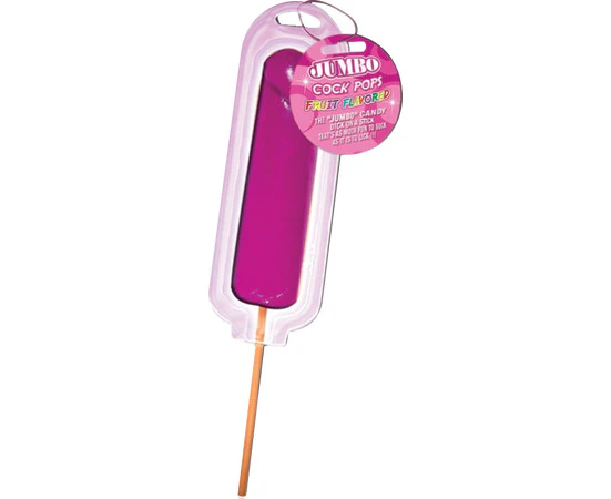 Jumbo Candy Cock Pop (cherry)