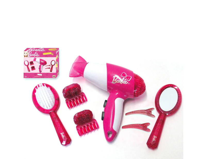 BARBIE Hairdresser set with hair dryer 7 pieces Catch