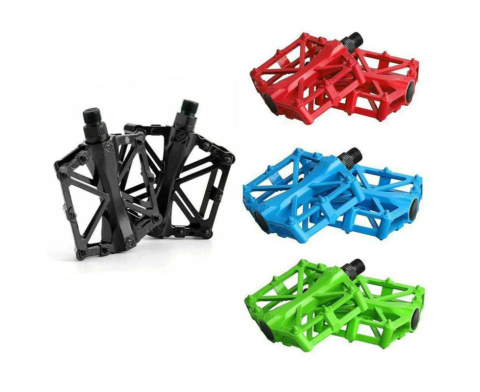 Bike Pedals Alloy Mountain Road MTB Colored Bicycle Nonslip Cycling Pedals 9/16"