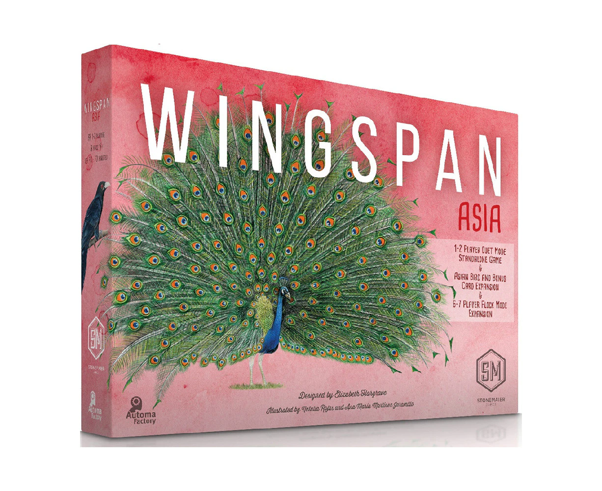 Stonemaier Games Wingspan Asia Expansion Tabletop Family Fun Board Game 10y+