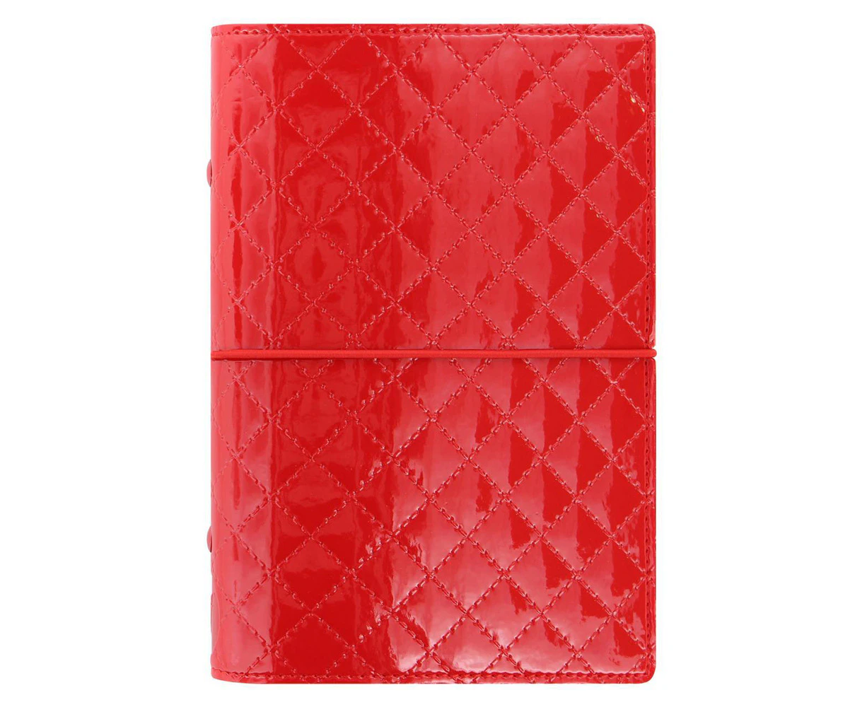 Filofax Domino Luxe Personal Organiser/Planner Diary Notepad Stationery Red