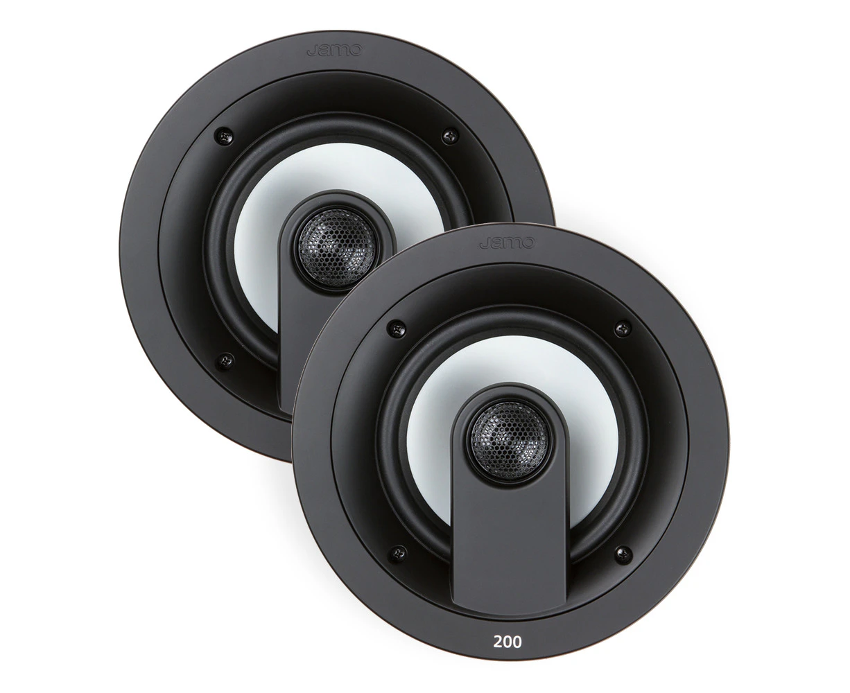 Jamo Round High Performance In Ceiling Speaker Pair 201mm Home Cinema IC206FG