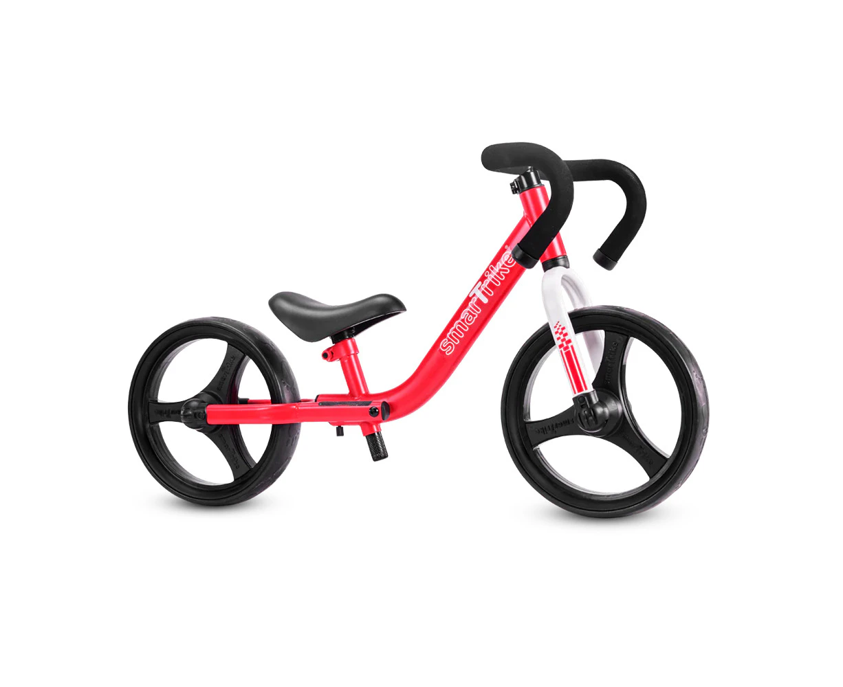 SmarTrike 82cm Folding Balance Bike Ride On Toy w/ Protective Gear Kids 2y+ Red