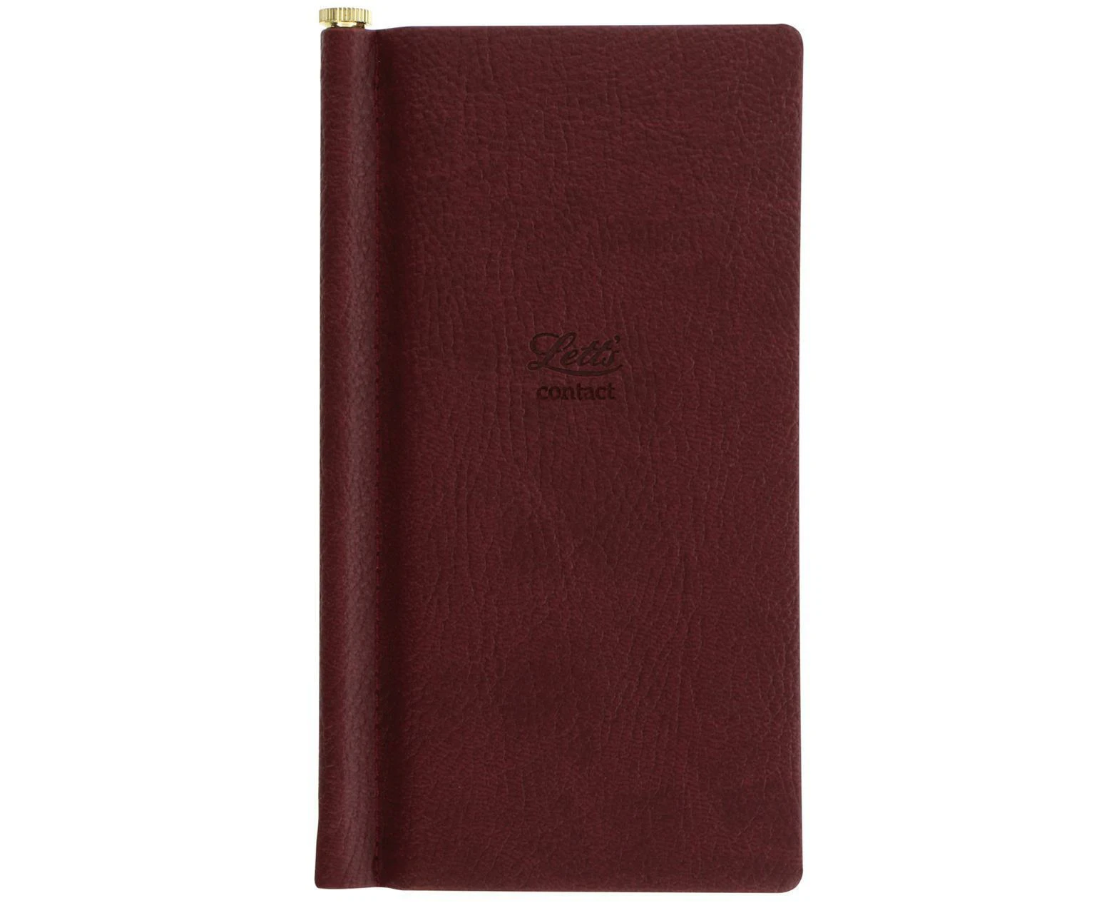 Letts Origins Slim Address Book Chocolate Coloured Notebook Home Stationery