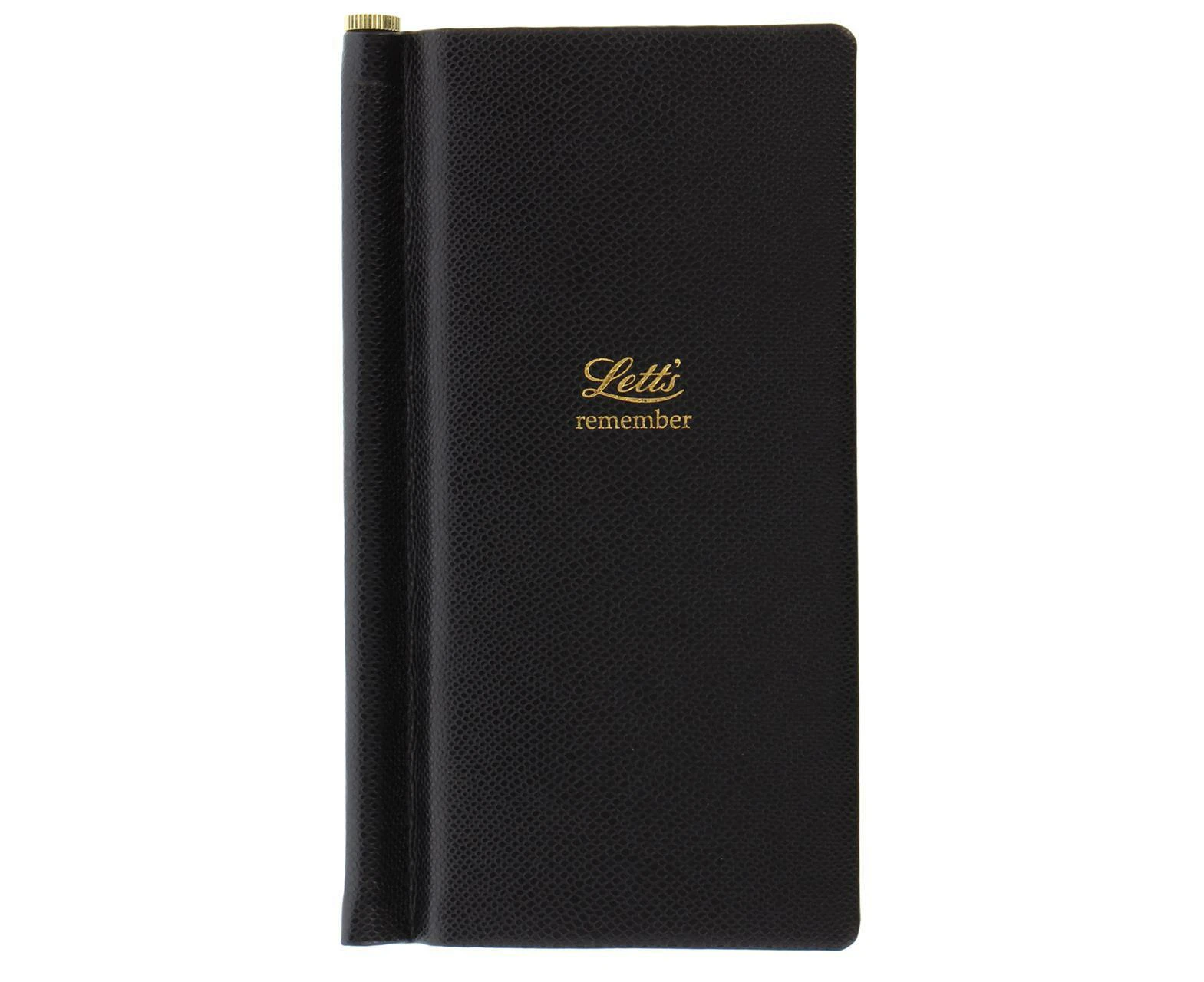 Letts Legacy Slim Password Notebook Black Coloured Home Office Stationery