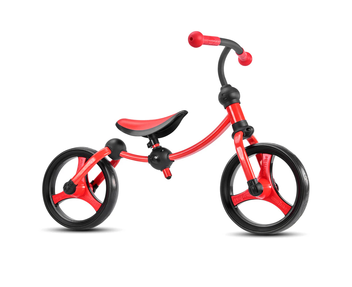 SmarTrike 2 in 1 Push Ride On Balance/Running Bike Childrens Toy Red/Black 2y+