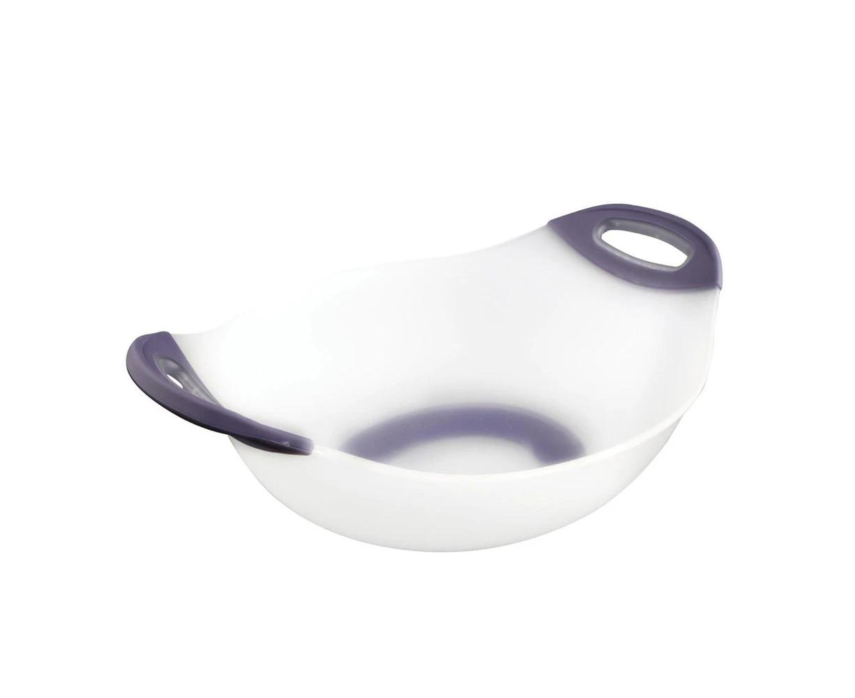 Dexas Silicone 41cm Salad Bowl Food Serving Container w/Purple Handles Tableware