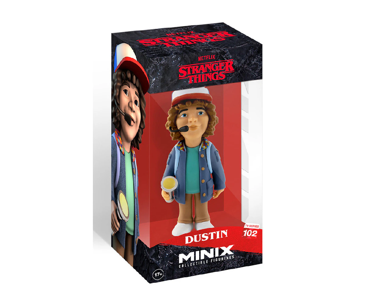 Minix Stranger Things Dustin 12cm Figurine Vinyl Action Figure Collectible Toy