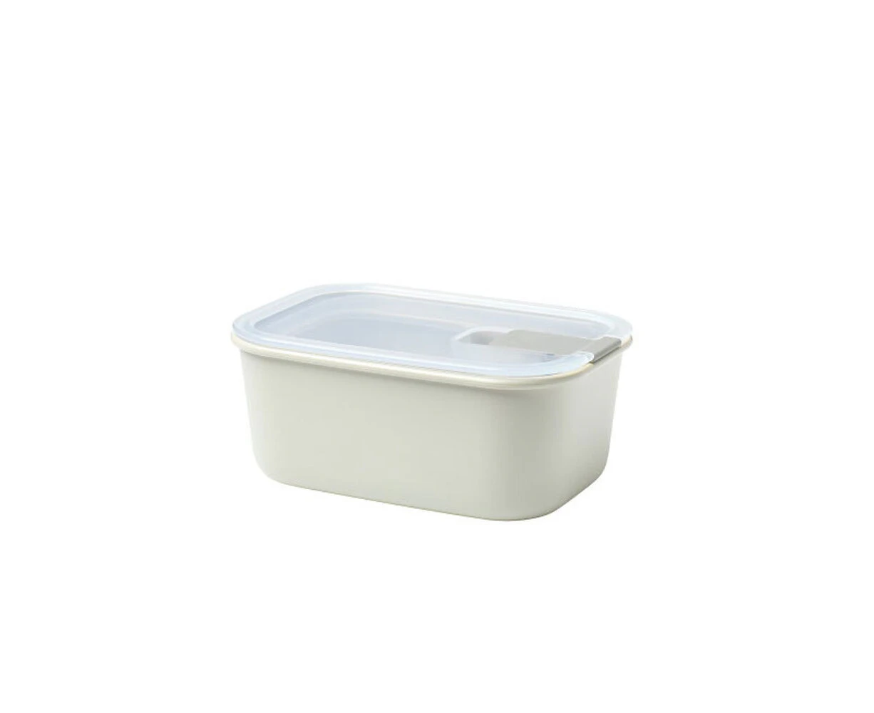 Mepal Food Storage Box Container w/ EasyClip Lid Rectangle 700ml Nordic White