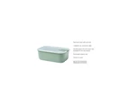 Mepal Food Storage Box Container w/ EasyClip Lid Rectangle 2.25L Nordic White