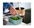 Mepal Food Storage Box Container w/ EasyClip Lid Rectangle 2.25L Nordic White