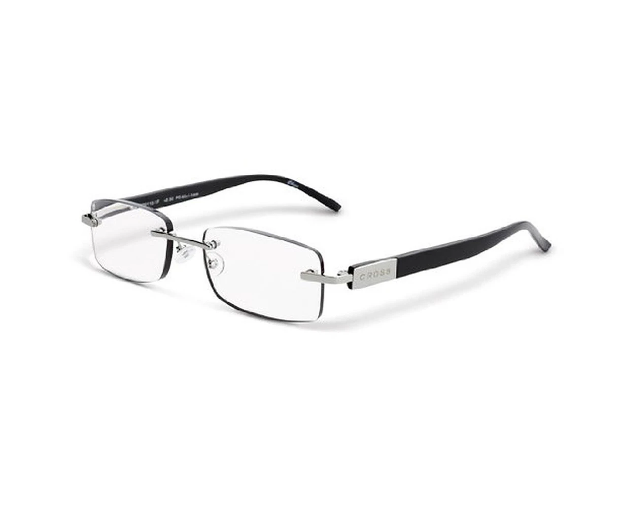 Cross Auden Rimless Reader Eye Glasses +3:00 Women's Reading Eyeglass Black