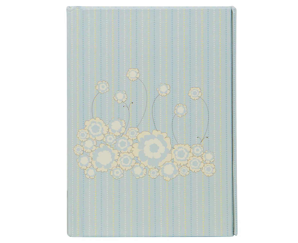 Lantern Studios A6 Journal/Notebook Hardcover Stationery Magnetic Blue Flower