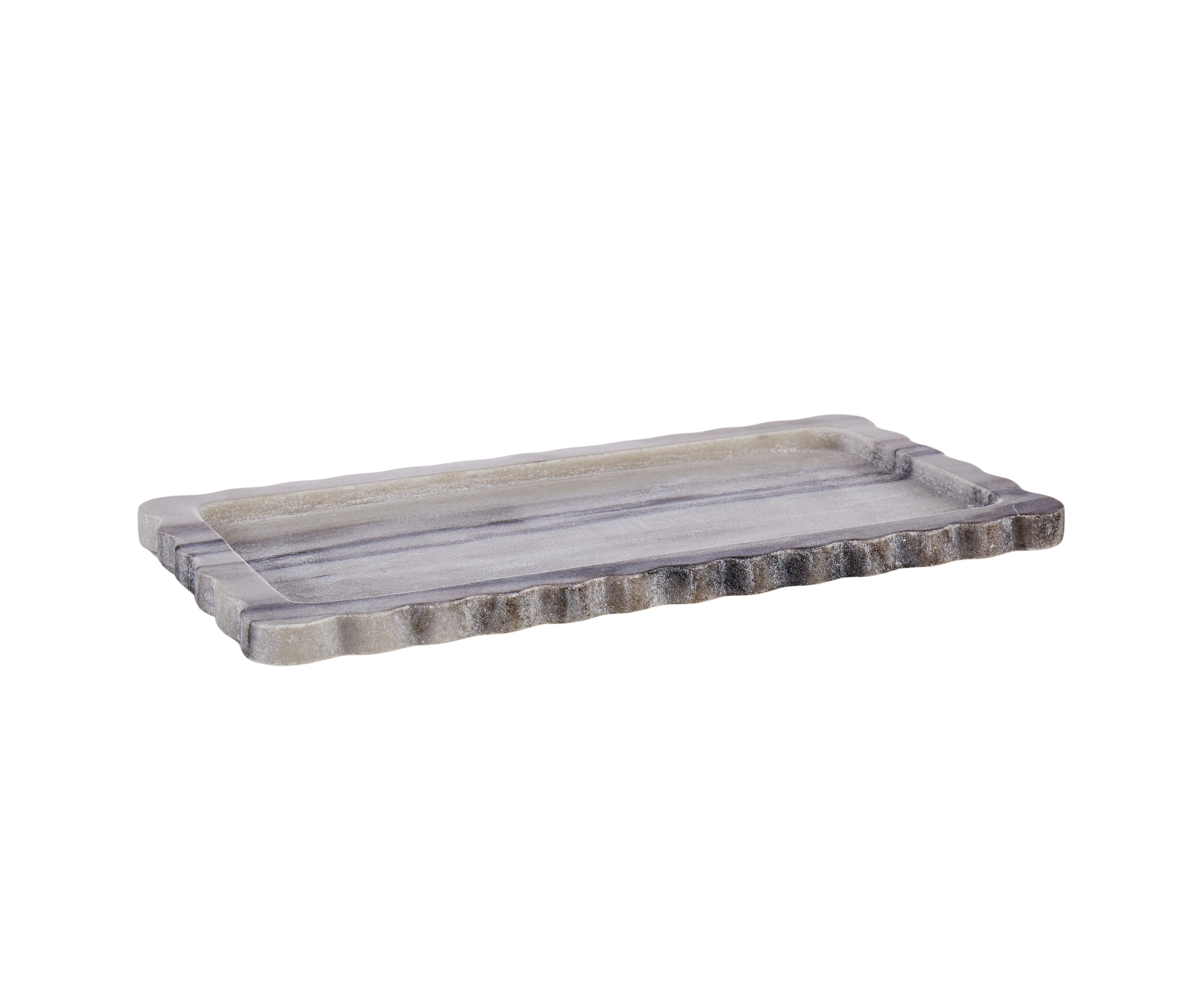 Amalfi Arlet Decorative Tray Marble Vanity Bathroom Tray Toilet Tank Tray