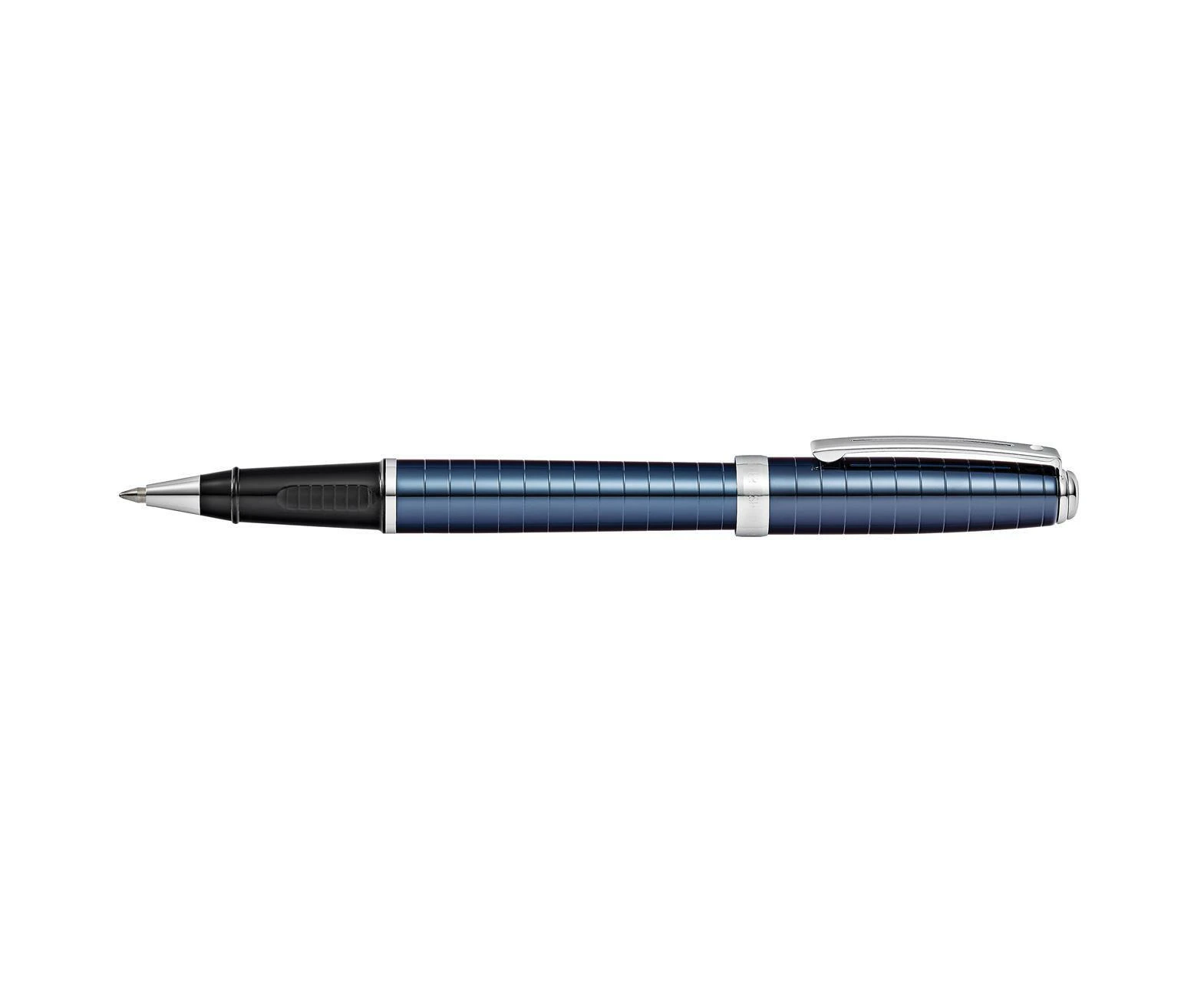 Sheaffer Prelude Roller Ball Pen Writer Ballpen w/ Engraved Lines Cobalt Blue