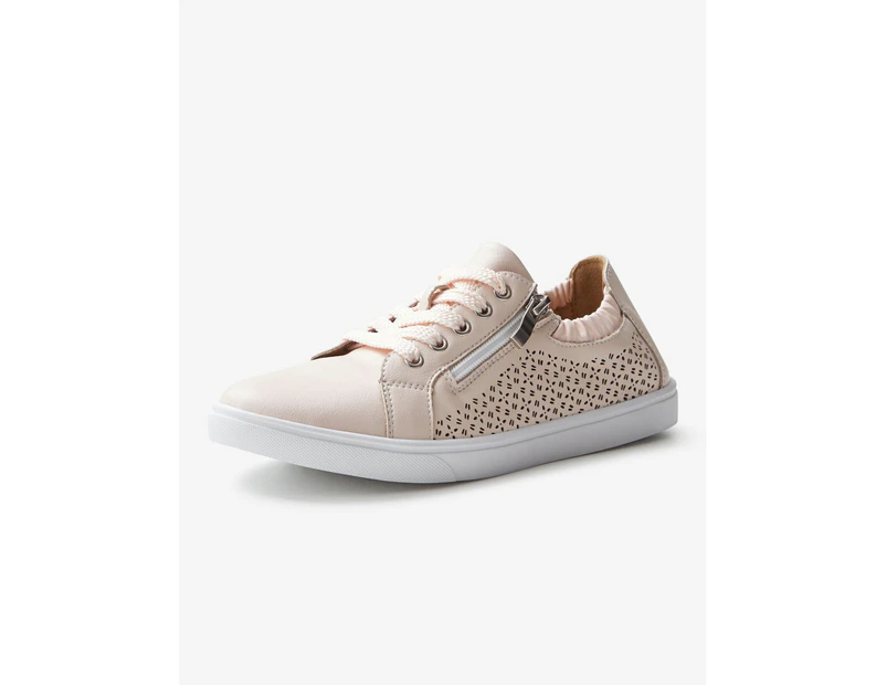 RIVERS - Womens Shoes -  Lasercut Lace Up Sneaker Chloe - Blush