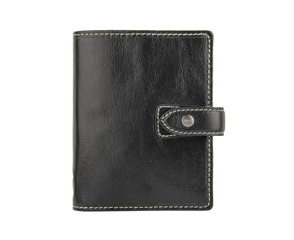 Filofax Malden Pocket Organiser Stationery Diary/Task Planner Leather Black