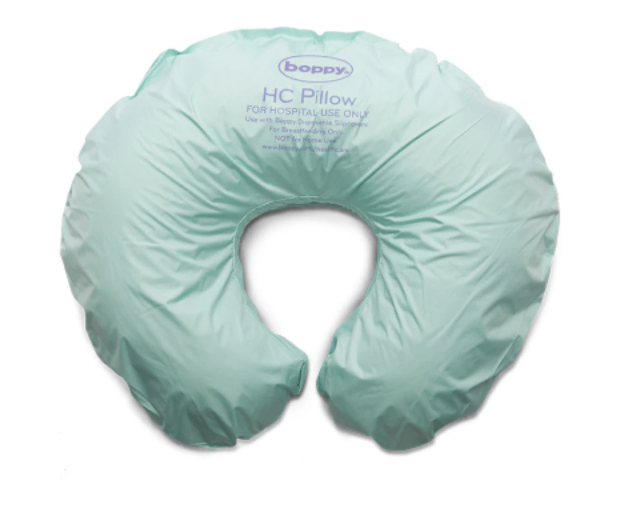 Chicco Nursing Boppy HC Vinyl Pillow Hospital Breastfeeding Baby Cushion Teal