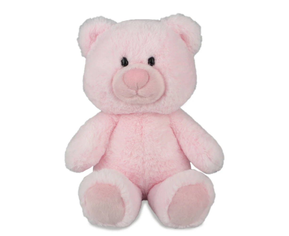 Korimco 32cm Nursery Pookie Bear Soft Plush Stuffed Toy Kids/Children 3y+ Pink