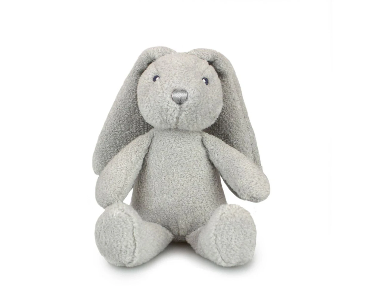 Frankie & Friends 20cm Bunny Rattle Plush Animal Kids/Child Stuffed Toy Grey 0m+