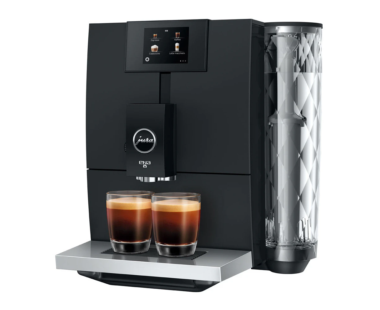 Jura ENA 8 Fully Automatic Wifi Bean Coffee Machine Metropolitan w/Display Black