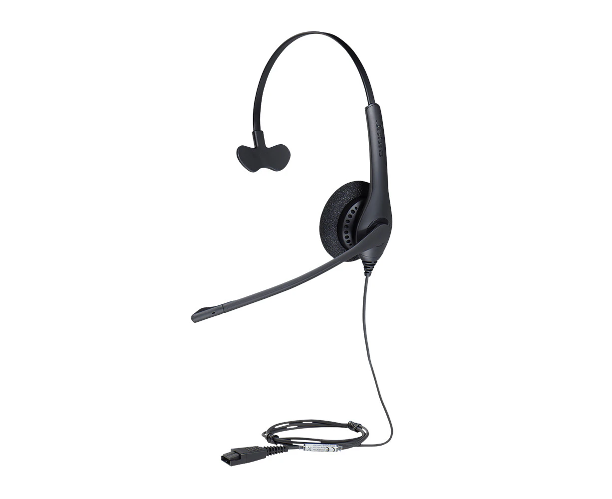 Jabra Corded Biz 1500 Mono QD Call Wired Headset w/Noise-Cancelling Microphone