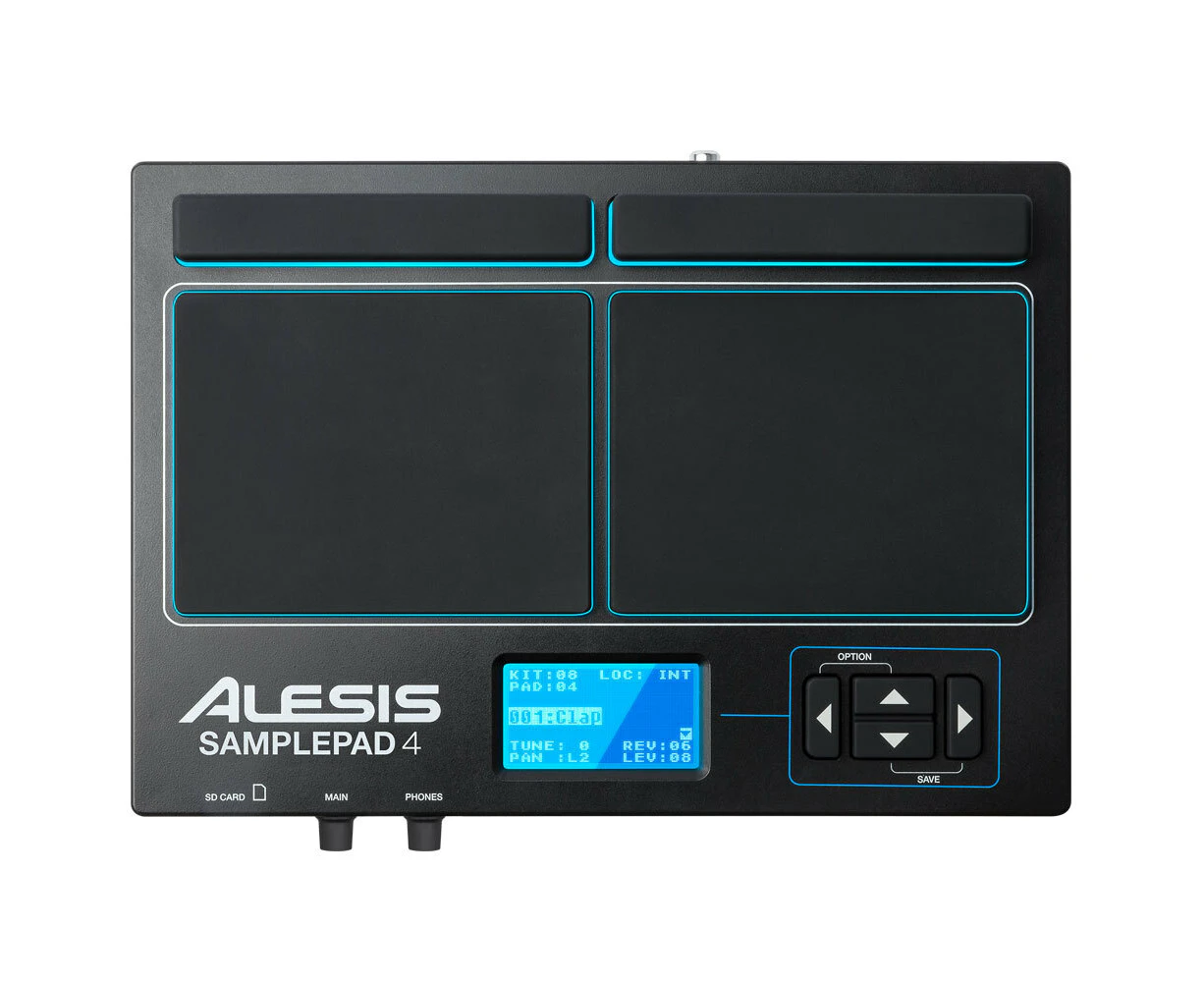 Alesis SamplePad 4-Pad Electronic Drum Module/Percussion Musical Instrument BLK