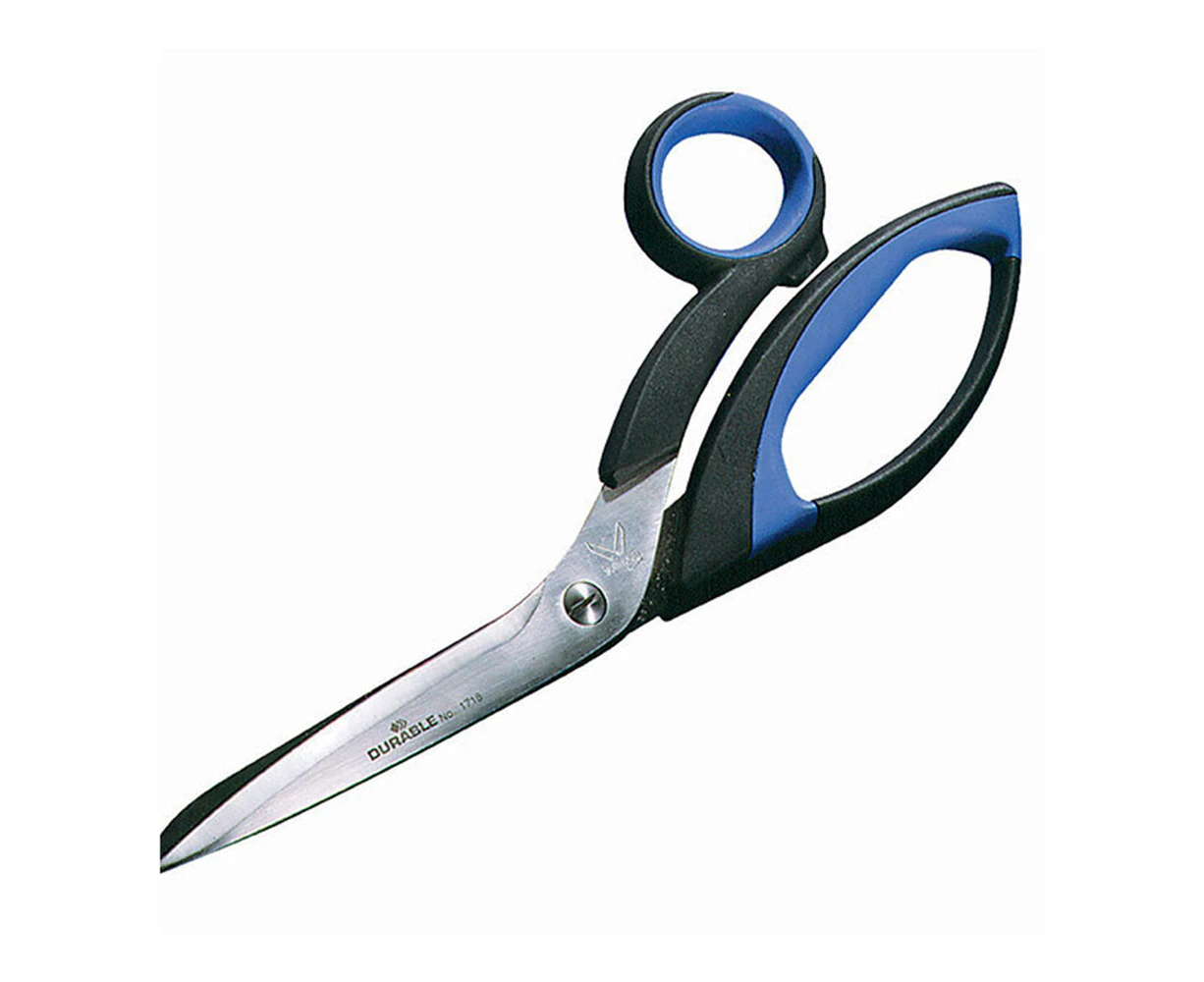 Durable 20cm Stainless Steel Scissors Art/Craft Paper Cutting Shears Black/Blue