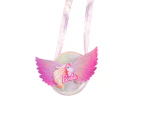 Barbie Iridescent Foil Fabric Bag Kids/Children Costume Party Accessory Pink