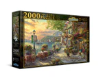 2000pc Harlington Thomas Kinkade Family Puzzle French Riviera Café 8yrs+ 81x61cm