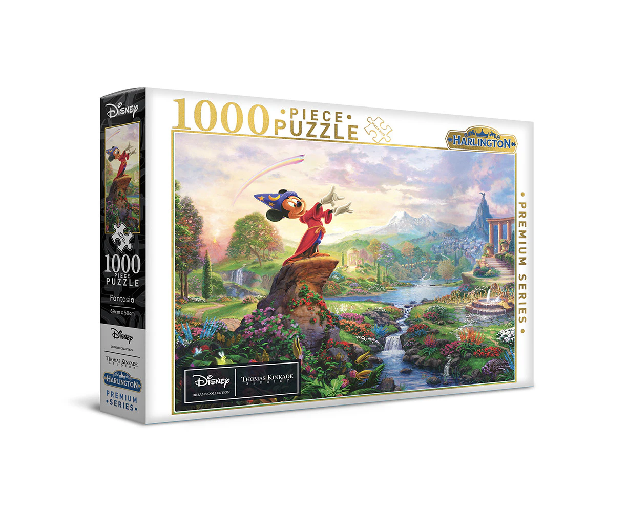 1000pc Harlington Thomas Kinkade Kids/Family Puzzle Disney Fantasia 8y+ 69x50cm