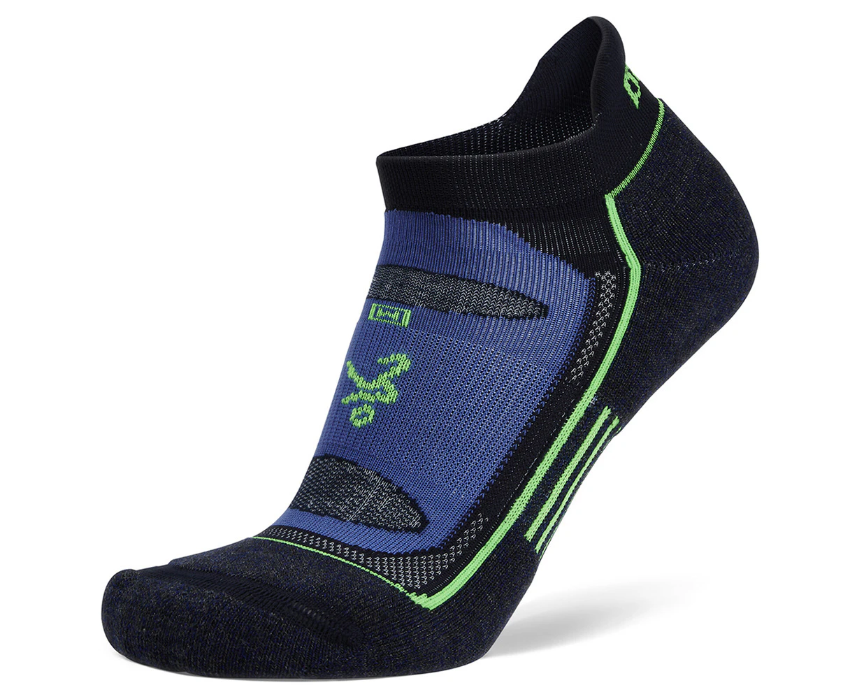 Balega Women/Men/Unisex Blister Resist No Show Running Socks Black Blue - Black