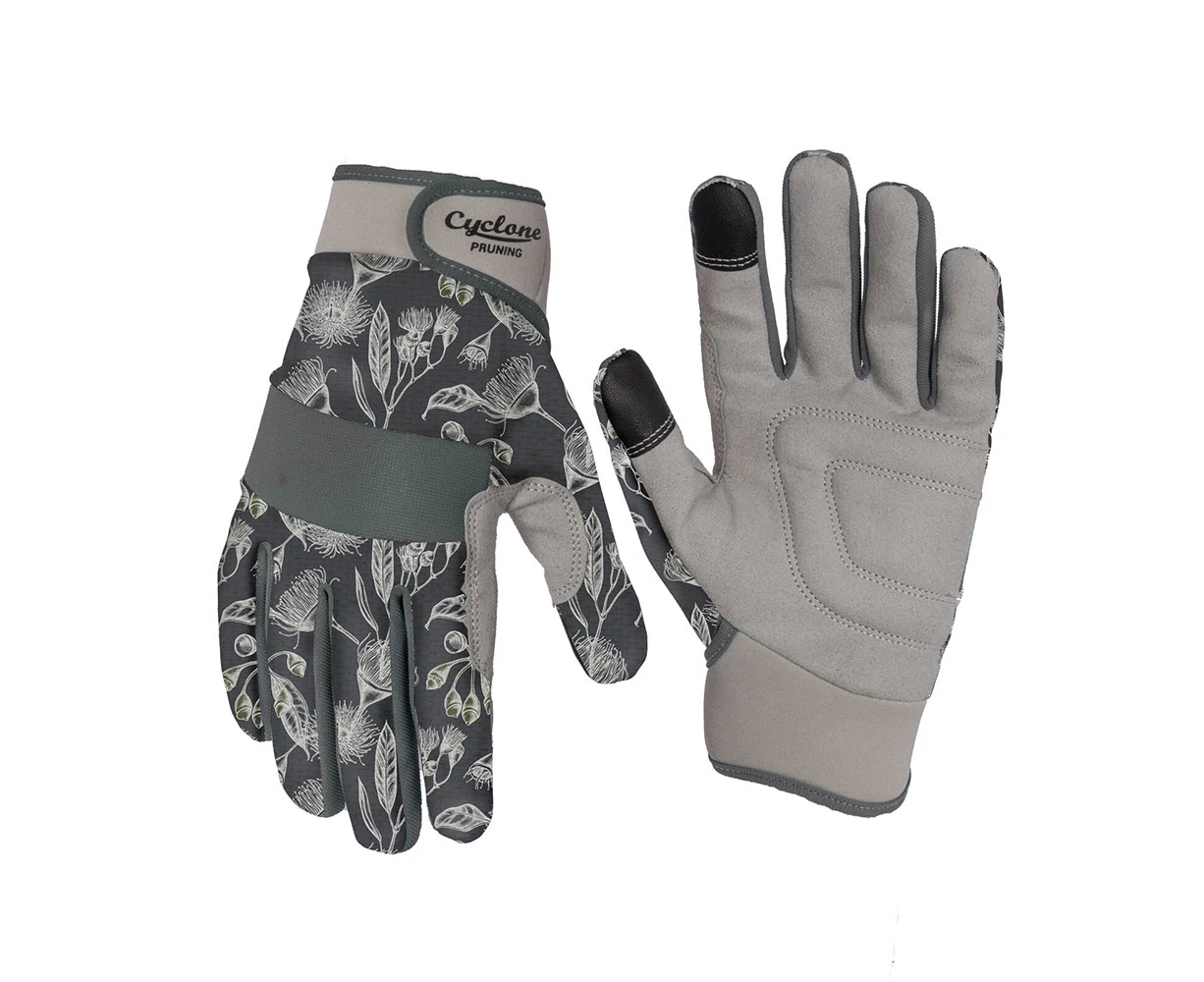 Cyclone Size Large Gardening/Pruning Gloves Touch Screen Compatible Grey