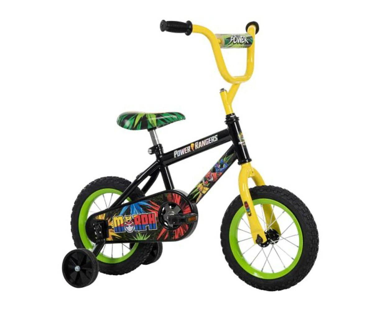 Huffy Power Rangers 30cm Kids Push Pedal Bike/Bicycle w/Training Wheels 3-5y