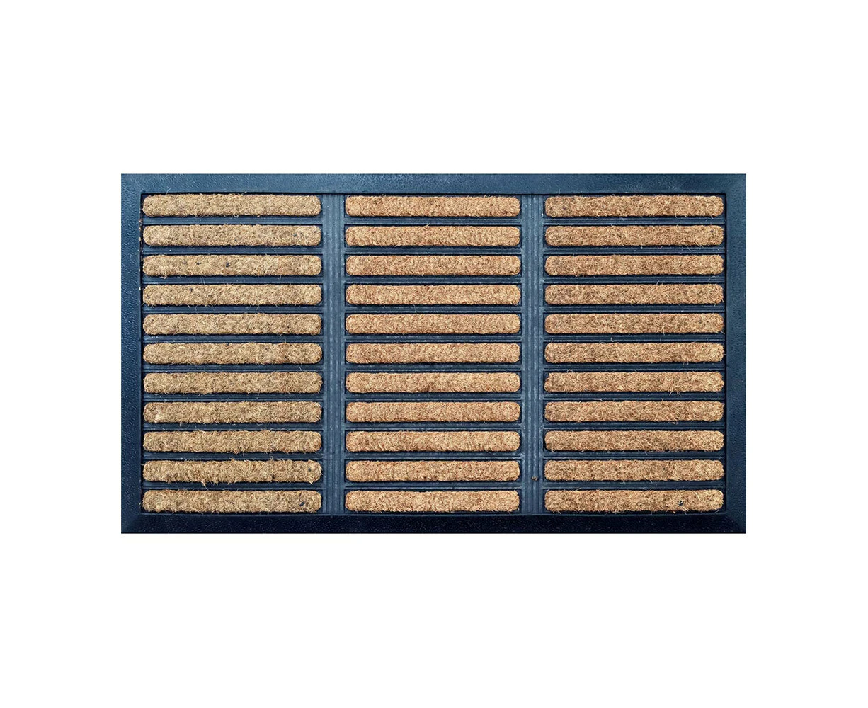 Solemate Embossed Brush Design 40x70cm Stylish/Durable Outdoor Front Doormat